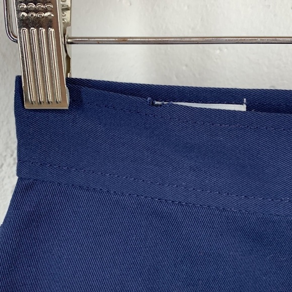 BLDWN size 0 Alexis Nocturnal Navy Asymmetrical Hem Wrap Button Mini Skirt - Picture 6 of 12